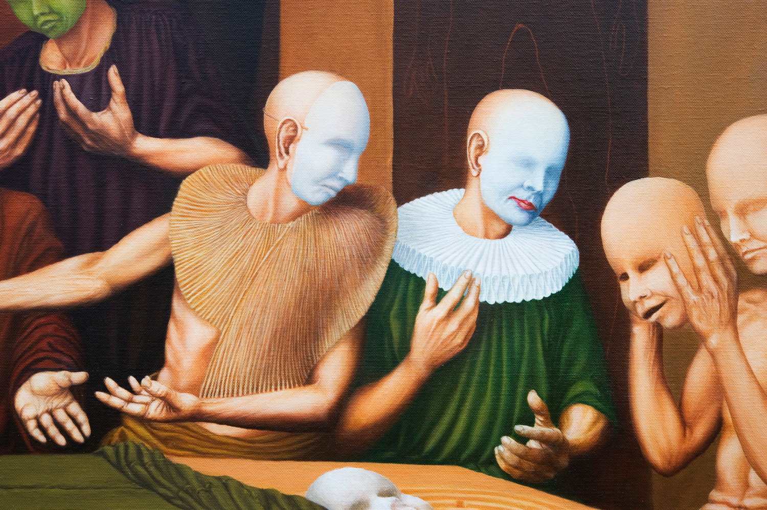 Last Supper,195x162 cm, oil on canvas, 2013
