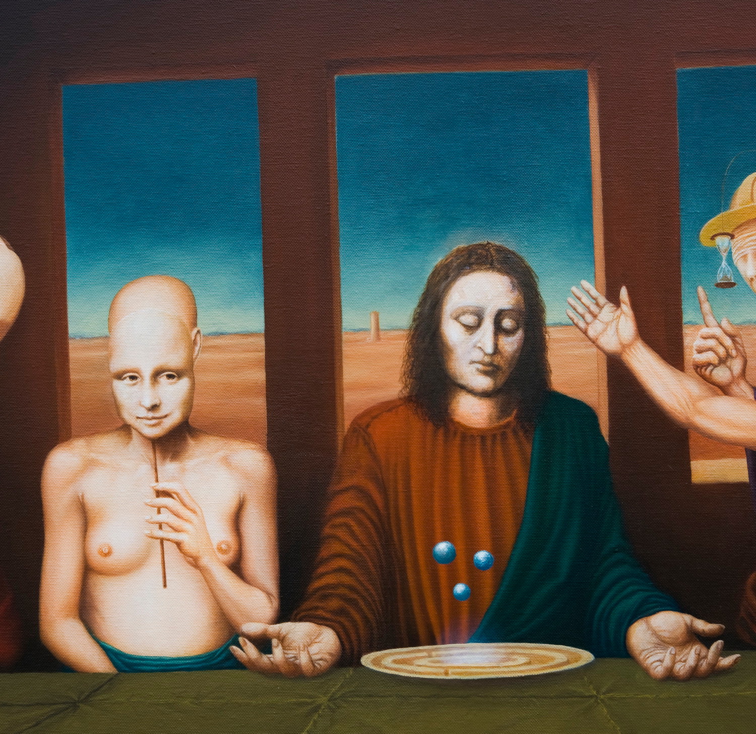 Last Supper,195x162 cm, oil on canvas, 2013